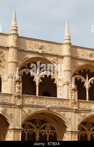 Mosteiro Dos Jerónimos, Kloster, Belém, Lissabon, Portugal, Europa Stockfoto