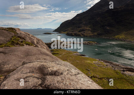 Loch na Cuilce - Cuilin Hills Stockfoto