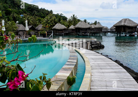 Hotel Sofitel Bora Bora Marara Beach Resort, Bora Bora, Französisch-Polynesien Stockfoto