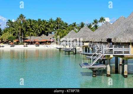 InterContinental Le Moana Resort Bora Bora, Bora Bora, Französisch-Polynesien Stockfoto