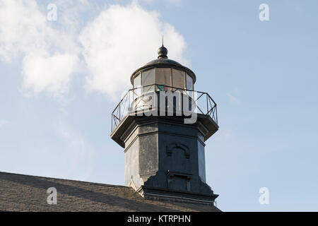 Old Field Point Lighthouse an der East Setauket Long Island, NY. Stockfoto