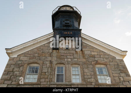 Old Field Point Lighthouse an der East Setauket Long Island, NY. Stockfoto