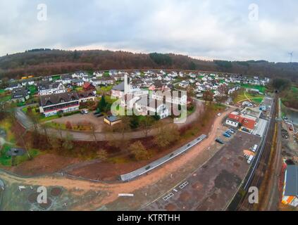 Luftbild der Biggesee in Nrw in Deutschland im Winter Stockfoto