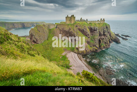 Dunnottar Castle, in der Nähe von Stonehaven, Schottland. Stockfoto