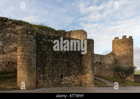 Mittelalterliche Burg in Oropesa befindet. Toledo. Spanien Stockfoto