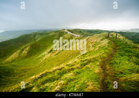 Rolling Hills von Iraya, Basco, Batanes, Philippinen. Stockfoto