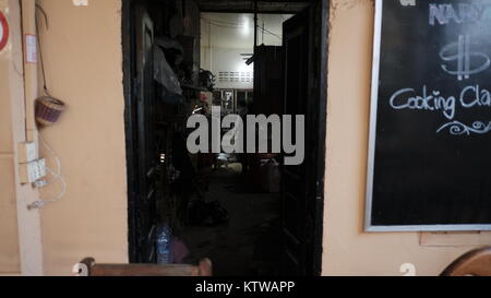 Barbereich Nary Küche Bar Restaurant Khmer Essen Kochschule Battambang Kambodscha Frühstück Mittagessen Abendessen kambodschanischen Kochkurse Stockfoto