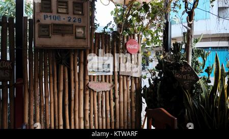 Barbereich Nary Küche Bar Restaurant Khmer Essen Kochschule Battambang Kambodscha Frühstück Mittagessen Abendessen kambodschanischen Kochkurse Stockfoto