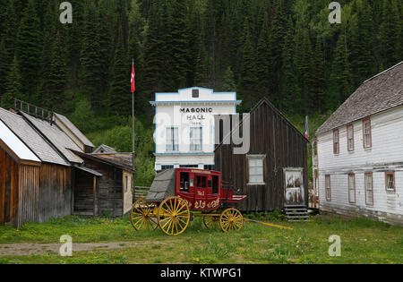 Barkerville, historischen Stadt aus Gold-rush Zeitraum Stockfoto