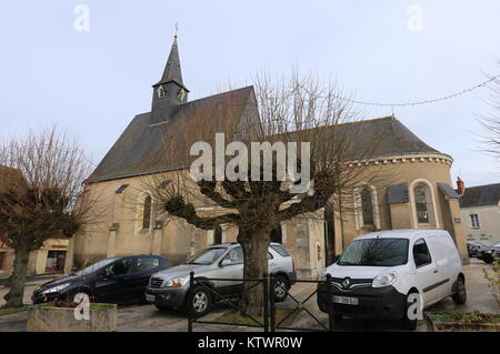 Pfarrkirche Notre Dame d Oe Frankreich Dezember 2017 Stockfoto