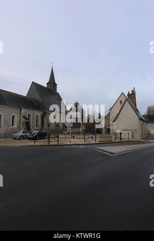 Pfarrkirche Notre Dame d Oe Frankreich Dezember 2017 Stockfoto