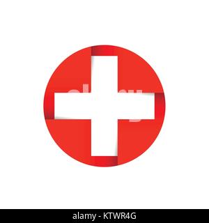 Medizinische cross Logo Stock Vektor