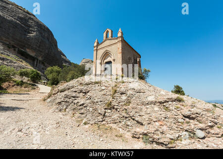 Tte Weg zur Ermita de Sant Joan in Montserrat, Katalonien, in der Nähe von Barcelona, Spanien Stockfoto