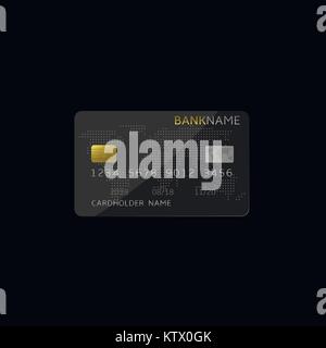 Bank Kreditkarte Stock Vektor