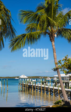 Tihiti Strand, Elbow Cay, Abaco Islands, Bahamas, Karibik, Mittelamerika Stockfoto