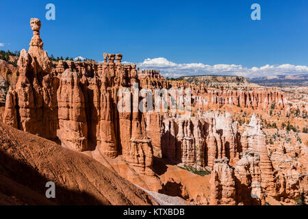 Blick auf Thor's Hammer von den Navajo Loop Trail im Bryce Canyon National Park, Utah, Vereinigte Staaten von Amerika, Nordamerika Stockfoto