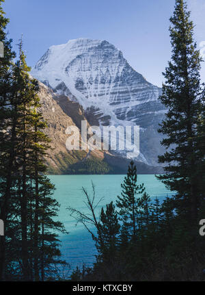 Mount Robson, Weltkulturerbe der UNESCO, der Kanadischen Rockies, Britisch Kolumbien, Kanada, Nordamerika Stockfoto