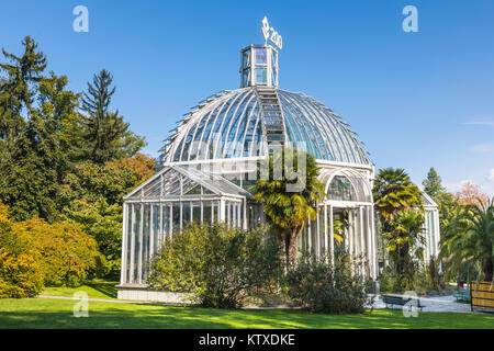 Der Wintergarten und die Botanischen Gärten, Genf, Schweiz, Europa Stockfoto