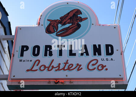 Der Portland Hummer Firma Restaurant in Portland. Stockfoto