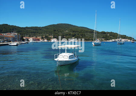 Vela Luka Stadt, Insel Korcula, Kroatien Stockfoto