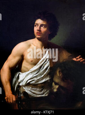 David mit dem Leiter der Goliath von Simon Vouet (1590-1641), Öl auf Leinwand, 1620-22 Stockfoto