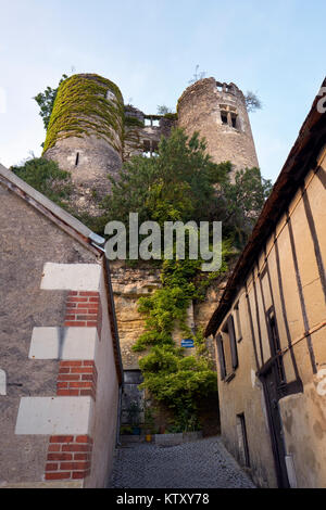 Das Chateau de Montresor in Montresor in der Nähe von Beaulieu-lès-Loches im Tal der Loire in Frankreich. Stockfoto