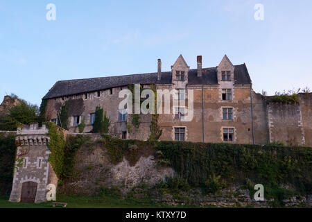 Das Chateau de Montresor in Montresor in der Nähe von Beaulieu-lès-Loches im Tal der Loire in Frankreich. Stockfoto