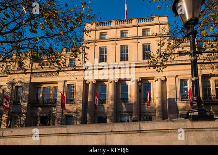 Kanada Haus, Büros der Hohen Kommission von Kanada, Trafalgar Square, London, England, Großbritannien Stockfoto