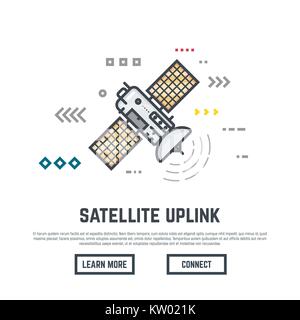 Kommunikation Sat-Bild Stock Vektor