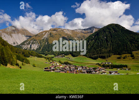 Nationalpark Hohe Tauern, Osttirol Kals im Gro?glockner Bezirk großes Dorf, Kals am Großglockner Ortsteil Großdorf Stockfoto