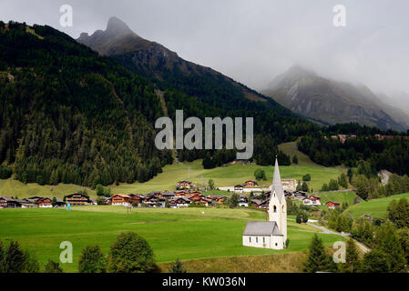 Nationalpark Hohe Tauern, Osttirol Kals im Gro?glockner Kirche St. Georg, Kals am Großglockner Kirche St. Georg Stockfoto