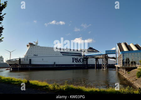 Rotterdamer Hafen, Fähre Pride of Hull im Rotterdamer Hafen, Hafen Rotterdam, Fähre Pride of Hull im Rotterdamer Hafen. Stockfoto