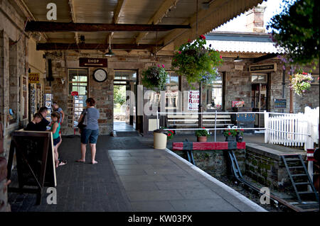 Bodmin Allgemeine Bahnhof. Endstation der Bodmin und Wenford Eisenbahn. Stockfoto