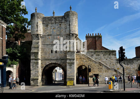 England, York, Altstadt, Stadttor in der St. Leonhard, Altstadt, Stadttor bin St Leonhard Ort Stockfoto