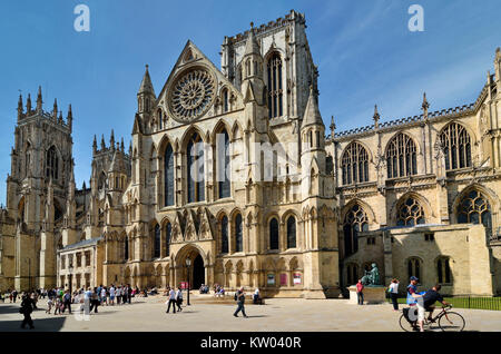 England, York, gotische Kathedrale in der Altstadt, York, gotische Kathedrale in der Altstadt Stockfoto