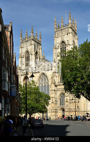 England, York, gotische Kathedrale in der Altstadt, York, gotische Kathedrale in der Altstadt Stockfoto