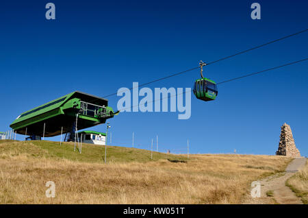 Schwarzwald, Feld Berg, obere Klemme des Feldes Berg Seilbahn auf den Seebuck, Schwarzwald, Feldberg, Bergstation der Feldbergseilbahn Stockfoto