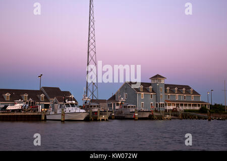 NC-01184-00... NORTH CAROLINA- US Coast Guard Station an der Oregon Inlet Bodie Island auf die Outer Banks. Stockfoto