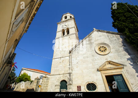 Kirche von St. Nikolaus in Cavtat, Kroatien. Stockfoto