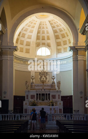 Neoklassische Concattedrale di San Salvatore (Co - Kathedrale der Heiligen Retter) in Montalcino, Toskana, Italien. 2. August 2016 © wojciech Strozyk/Alamy Sto Stockfoto