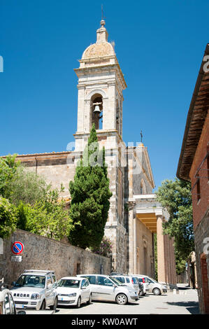 Neoklassische Concattedrale di San Salvatore (Co - Kathedrale der Heiligen Retter) in Montalcino, Toskana, Italien. 2. August 2016 © wojciech Strozyk/Alamy Sto Stockfoto