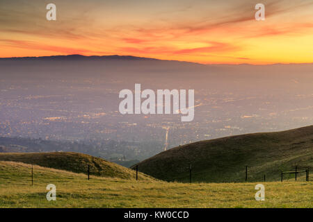 Silicon Valley goldenen Stunden Stockfoto