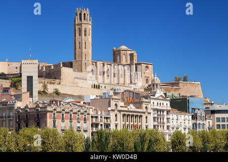 Alte Kathedrale von Lleida, Katalonien. Stockfoto