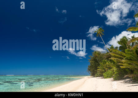 Insel Cook einsame Insel Aitutaki Cook-Inseln Polynesien Pacific panorama ...