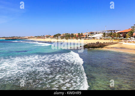 Ponta Sino Beach, Santa Maria, Insel Sal, Salina, Kap Verde, Afrika Stockfoto