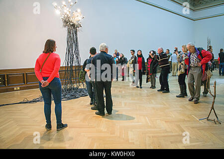Galerie Rudolfinum, Kristof Kintera: Nervöse Bäume Ausstellung Stockfoto