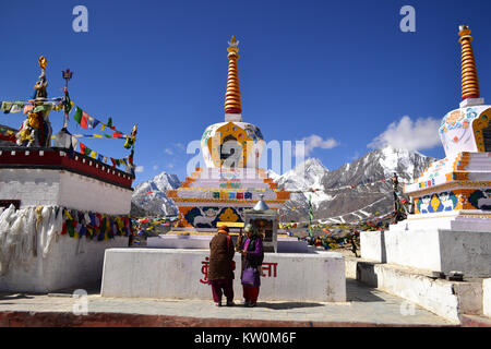 Kunzum mata Schrein auf kunzum Pass, Himalaja Stockfoto