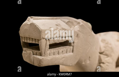 Madrid, Spanien - 10. November 2017: Löwin von Baena, die Iberische Kultur. Kopf detail. Nationales Archäologisches Museum, Madrid Stockfoto