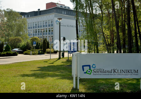 Hoyerswerda, Hoyerswerda Neustadt, Meer Land Medical Center, Seenland Klinikum Stockfoto