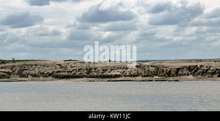 Bergbau folge Landschaft, Lausitzer Meer Land, NSG Wanninchen, schlabendorfer See, Bergbaufolgelandschaft Schlabendorfer, Lausitzer Seenland, siehe Stockfoto